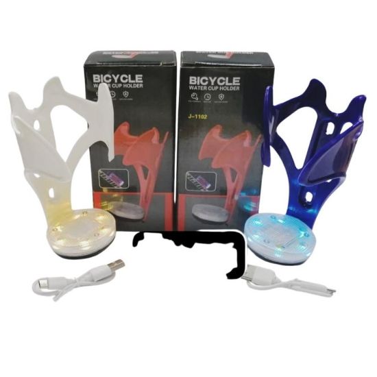 صورة قاعدة زجاجة بلاستيك مع إضاءة LED قابلة للشحن